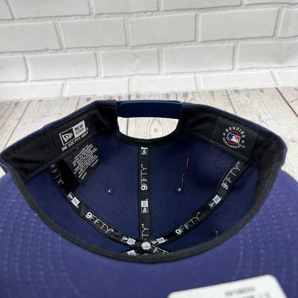 Houston Astros MLB 9Fifty New Era Hat Snapback Cap Blue New Men - Picture 6 of 7